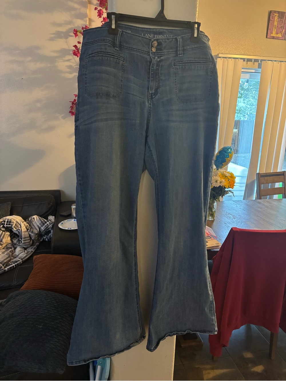 Lane Bryant Blue Flare Jeans — Mid-Rise Stretch Denim Size 20